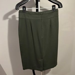 Forest Green Joan Vass Size M Pencil Skirt